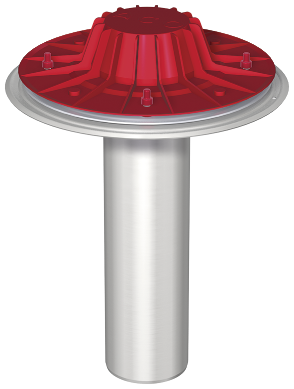 Komplettabläufe 1-teilig/Stutzenneigung: 90° – DN 70 | Unterdruckentwässerung