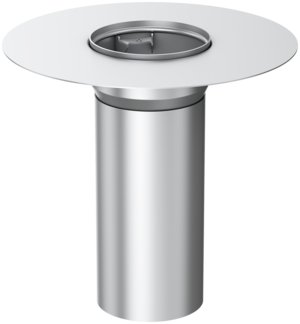 ACO Balkonablauf bauseitig variabel ablängbar, mit Klebeflansch, mit Glocke