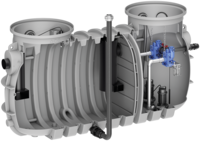 Fettabscheider mit integrierter Pumpstation LipuLift-PF-DA Ausbaustufe 3