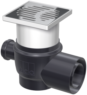 Komplettabläufe Easyflow, DN 70/DN 100 – Stutzenneigung 1,5°