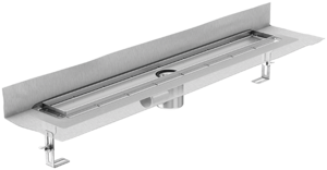 Rinnenkörper ACO ShowerDrain E+, Einbauhöhe Oberkante Estrich: 92 – 140 mm (DIN EN 1253‑1)