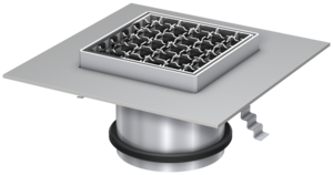 Aufsatzstücke mit besandetem Flansch für Ablaufkörper Passavant