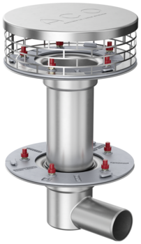 ACO Flachdachkomplettabläufe Variant-Spin – 2-teilig zur Freispiegelentwässerung