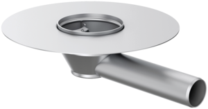 ACO Balkonablauf mit Klebeflansch und seitlichem Abgang 1,5°