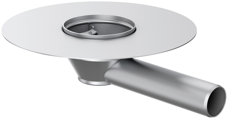 ACO Balkonablauf Mit Klebeflansch Und Seitlichem Abgang 15 463103