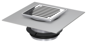 Aufsatzstücke mit besandetem Flansch für Ablaufkörper Variant-CR 142