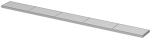 Designrost Tile zu Hygiene-Kastenrinne 150 mm