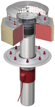 Komplettabläufe 2-teilig/Stutzenneigung: 90° | Freispiegelentwässerung