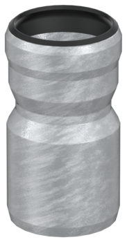 Anschlussstücke von GM-X mit Muffe 1 A an Kunststoff-Muffenrohr