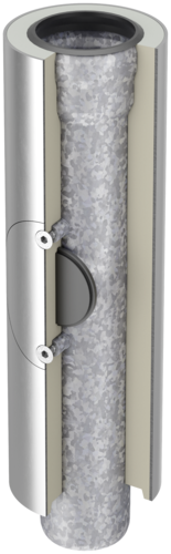 Reinigungsrohr Mit Runder Reinigungsoeffnung Versenkte Ausfuehrung 648094