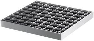 Roste/Abdeckplatten für Kompaktabläufe Variant-CR 142 und Einlaufkasten Schlitzrinne