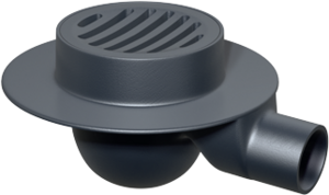 Kompaktabläufe, mit Geruchsverschluss, mit Halterand