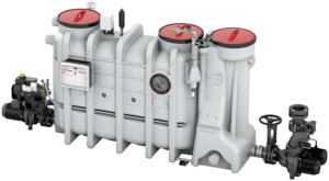 Fettabscheider mit integrierter Hebeanlage LipuSmart-P-OAP Ausbaustufe 3