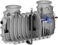 Fettabscheider mit integrierter Pumpstation LipuLift-P-DA Ausbaustufe 3