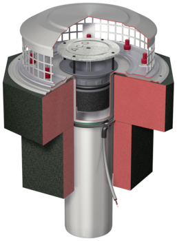 Komplettabläufe 1-teilig/Stutzenneigung: 90° | Freispiegelentwässerung