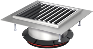 Aufsatzstücke mit besandetem Flansch für Ablaufkörper Variant-CR 218