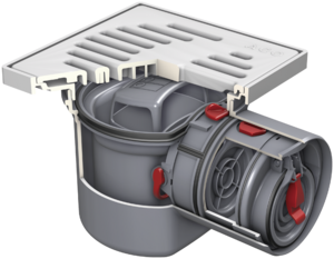 Kellerablauf Junior mit Rückstauverschluss