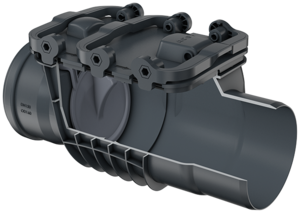 Einfachrückstauverschlüsse Triplex Typ 0 – für freiliegende Rohrleitungen