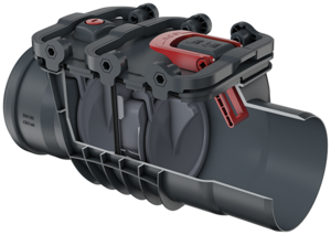 Rückstaudoppelverschlüsse Triplex Typ 2 – für freiliegende Rohrleitungen