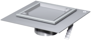 Finor – Reinigungsverschlüsse 1-teilig, K 3, Deckel für wählbare Oberflächen mit Dünnbettflansch