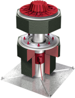 Komplettabläufe 2-teilig/Stutzenneigung: 90° – DN 70 | Unterdruckentwässerung