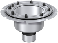 Industrieabläufe Variant-CR 218 | DN 100 – Stutzenneigung 90°
