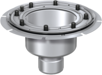 Industrieabläufe Variant-CR 218 | DN 100 – Stutzenneigung 90°