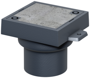 Finor – Reinigungsverschlüsse 1-teilig, M 125, Deckel mit Betonfüllung