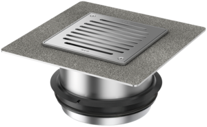 Aufsatzstücke mit besandetem Flansch für Fußbodenbeschichtungen für Ablaufkörper Variant-CR 218