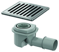 Ablaufkörper und Aufsatzrahmen für Duschsystem ACO ShowerFloor Ablaufkörper und Aufsatzrahmen für Duschsystem ACO ShowerFloor