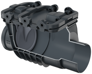 Einfachrückstauverschlüsse Triplex Typ 0 – für freiliegende Rohrleitungen