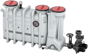 Fettabscheider mit integrierter Hebeanlage LipuSmart-P-OD Ausbaustufe 1