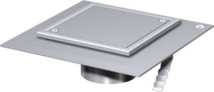 Finor – Reinigungsverschlüsse 1-teilig, M 125, Deckel aus Edelstahl mit Dünnbettflansch