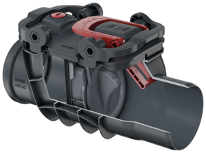 Einfachrückstauverschlüsse Triplex Typ 1 – für freiliegende Rohrleitungen