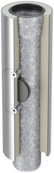 Reinigungsrohr mit runder Reinigungsöffnung (versenkte Ausführung)