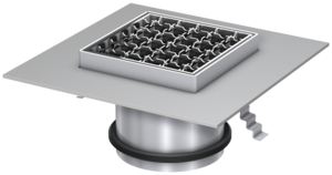 Aufsatzstücke mit besandetem Flansch für Ablaufkörper Passavant