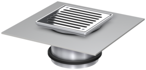 Aufsatzstücke mit besandetem Flansch für Ablaufkörper Passavant