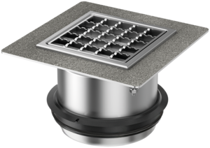 Aufsatzstücke mit besandetem Flansch für Fußbodenbeschichtungen für Ablaufkörper Variant-CR 218