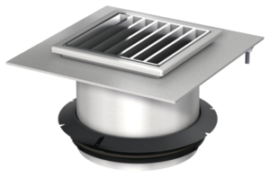 Aufsatzstücke mit besandetem Flansch für Ablaufkörper Variant-CR 218