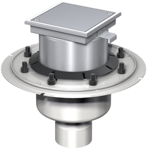 Finor – Reinigungsverschlüsse 2-teilig, M 125, Deckel aus Edelstahl