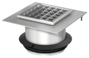 Aufsatzstücke mit besandetem Flansch für Ablaufkörper Variant-CR 218