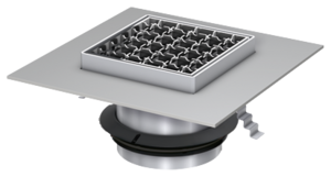 Aufsatzstücke mit besandetem Flansch für Ablaufkörper Variant-CR 142