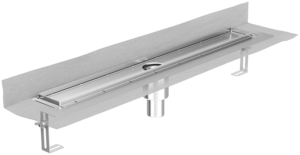 Rinnenkörper ACO ShowerDrain E+, Einbauhöhe Oberkante Estrich: 15 – 140 mm