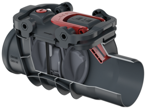 Rückstaudoppelverschlüsse Triplex Typ 2 – für freiliegende Rohrleitungen