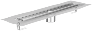 Brandschutz-Rinnenkörper ACO ShowerDrain E+, Einbauhöhe Oberkante Estrich: 53/56 – 97 mm (DIN EN 1253‑1)