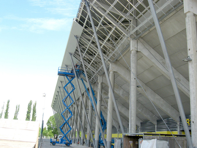 Stadion, Dresden, Rohrsystem GMX