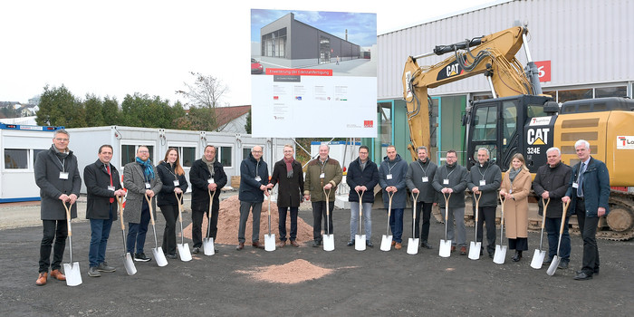 Grundsteinlegung der Beizhalle in Philippsthal