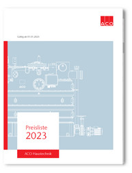 ACO Haustechnik Preisliste 2022