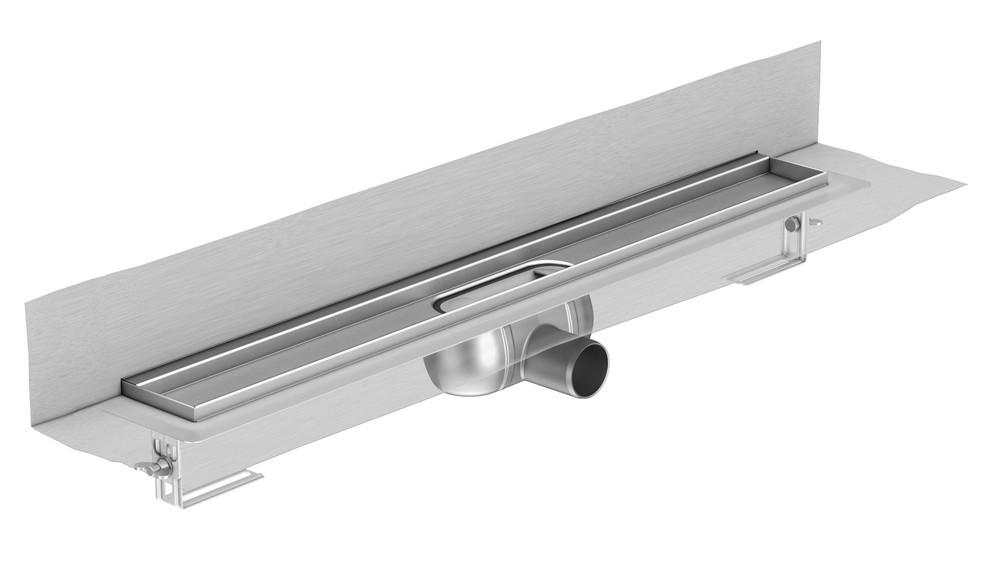 ACO ShowerDrain C WS50 Stutzen Vorne Mit Vlies WAK V02