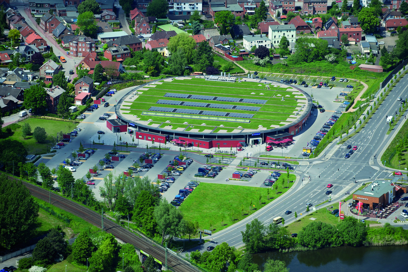 Flachdach RONDO Luftbild